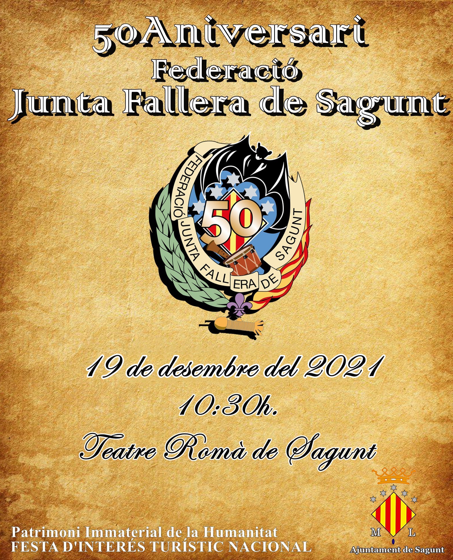 <!--:es-->Acto en directo del 50 Aniversario de Federación Junta Fallera de Sagunt<!--:--><!--:va-->Acte en directe del 50 Aniversari de Federació Junta Fallera de Sagunt<!--:-->